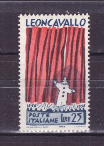 FRANCOBOLLI Italia Repubblica 1958 Ruggero Leoncavallo 25 Lire MNH