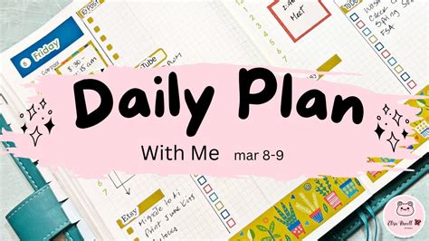 Hobonichi Cousin Daily Plan With Me Hobonichi Cousin Stickers Youtube