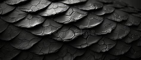 Black Dragon Scale Pattern Close Up Luxury Background Texture For