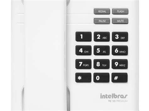 Telefone Fio Intelbras TC 50 Premium Branco Ramais Magazine Luiza