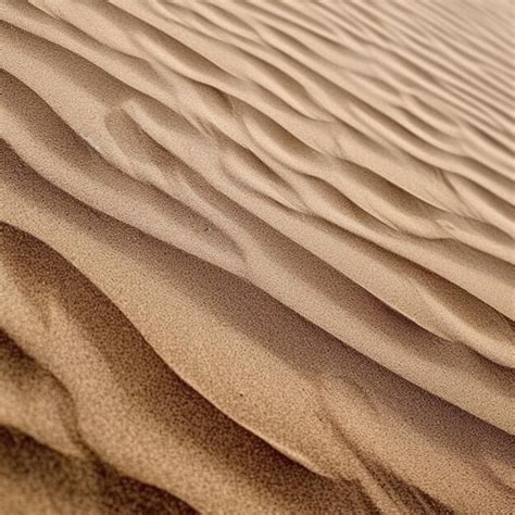 Premium AI Image Arafed Sand Dune With A Small Patch Of Grass In The