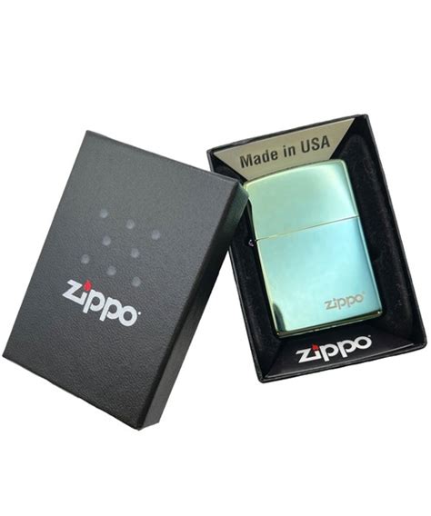 Zippo（ジッポー）の「zippo ジッポ 49191zl Hp Teal Wzippo Lasered（アッシュトレイライター