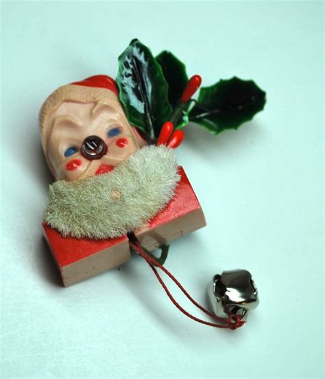 Vintage Santa Pin With Light Up Nose I Had One Just Like This In The