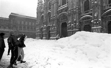 La Nevicata Del Secolo Nelle Foto D Epoca A Milano Il Grande Freddo