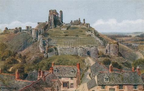 Corfe Castle stock image | Look and Learn