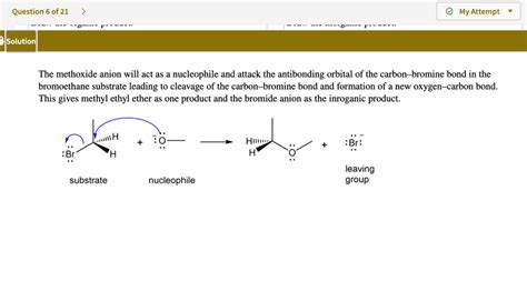 Solved Question Of My Attempt Solution The Methoxide Anion Will