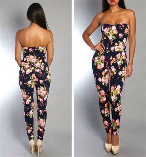 Jumpsuit Jumper Jumpsuit Jumpsuit Sweater Dress Fashion Flowers