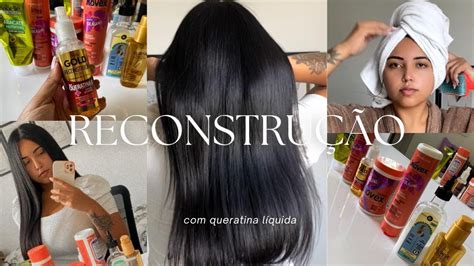 RECONSTRUÇÃO CAPILAR CASEIRA HAIR CARE ROTINA CAPILAR USEI