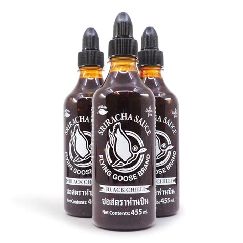 Flying Goose Black Chilli Sriracha Chillibom Hot Sauce Australia