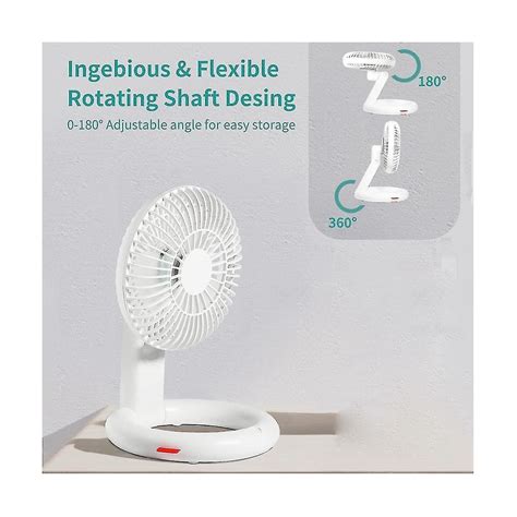 Mini Oscillating Desk Fan Speeds Usb Powered Portable Battery