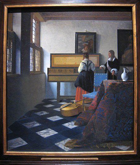 The Music Lesson By Johannes Vermeer From The British Royal