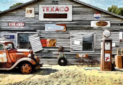 Old Texaco Photograph By Steve Mckinzie Fine Art America