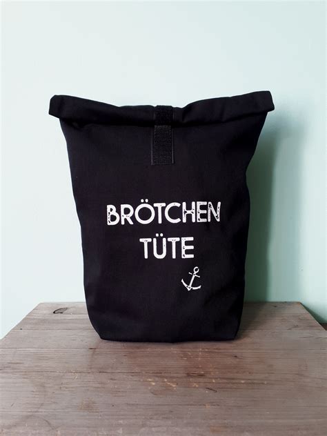 Br Tchent Te Mit Aufdruck Brotbeutel Aus Baumwolle Zero Waste