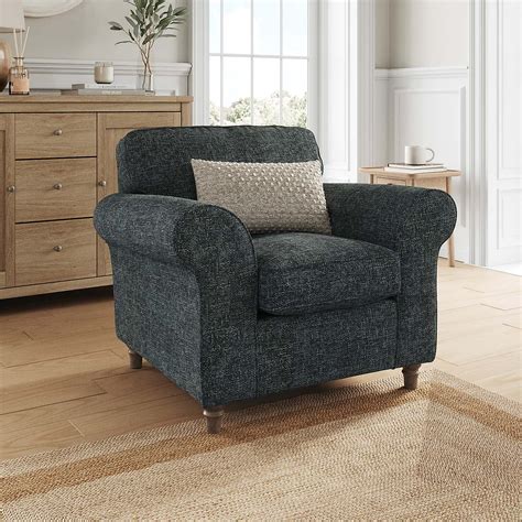 Flori Armchair, Chunky Chenille | Dunelm