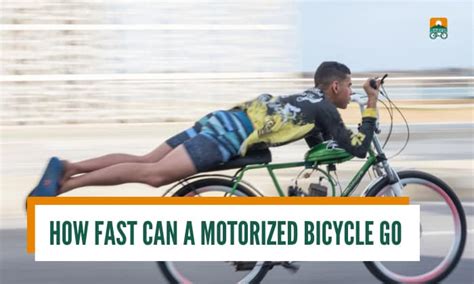 How Fast Can A Motorized Bicycle Go Average Speed