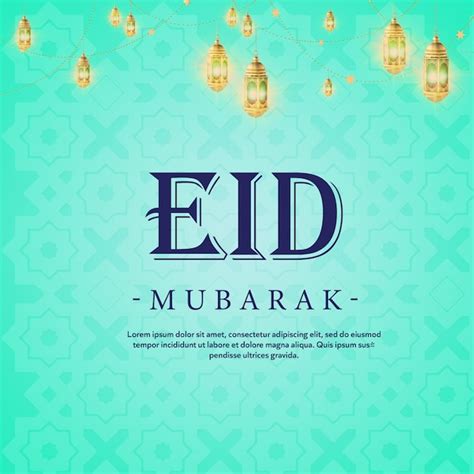 Plantilla De Dise O Gratuita De Eid Mubarak Archivo Psd Premium