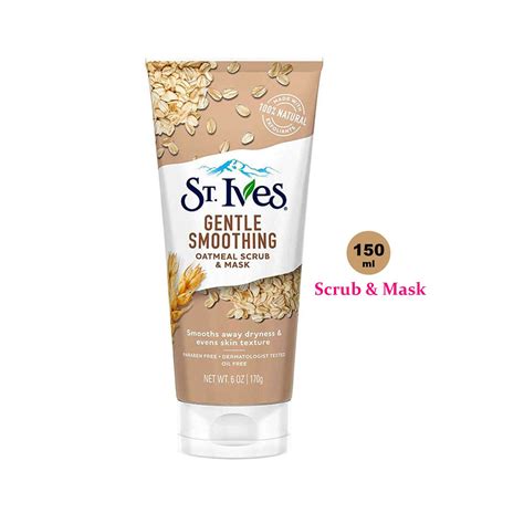 St Ives Gentle Smoothing Oatmeal Scrub And Mask 170ml Beauty Mind Ll Beauty And Cosmetics Store