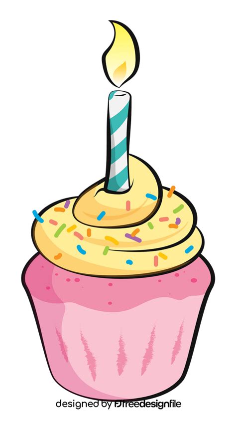 Birthday Cupcake Clipart Free Download