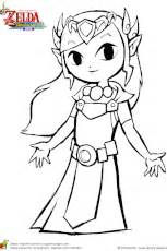 Coloriage Zelda Wind Waker Tetra