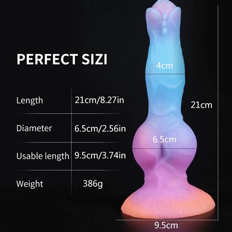 1pcs Dildo De Pênis Animal Luminoso Macio Sex Toys Monster Dick Suction Cup Anal Plug Macho