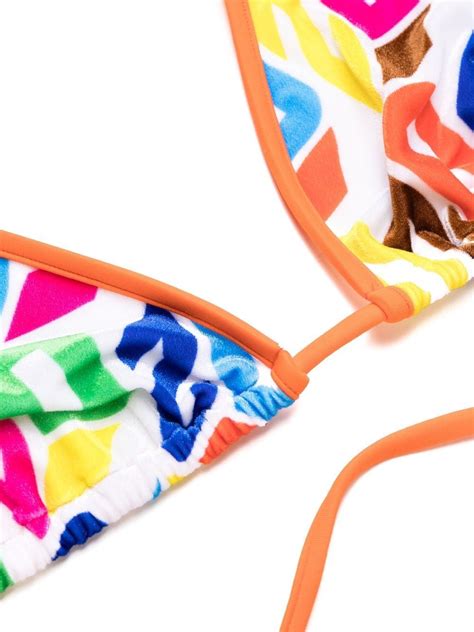 Dsquared2 Logo Print Bikini Top Farfetch