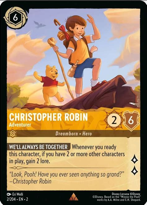 Christopher Robin Adventurer Rise Of The Floodborn Disney Lorcana