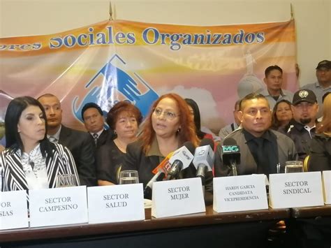 Sectores Sociales Organizados Presentan Propuesta De Precandidatura A