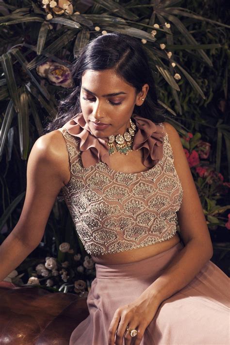 Nude Embroidered Blouse Skirt Nude Blouse Embroidered Blouse Blouse And Skirt