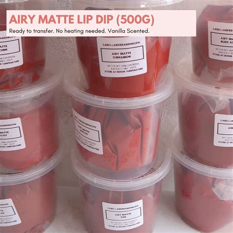 Airy Matte Lip Dip Per Grams Kilo Airy Matte Lip Dip For Rebranding