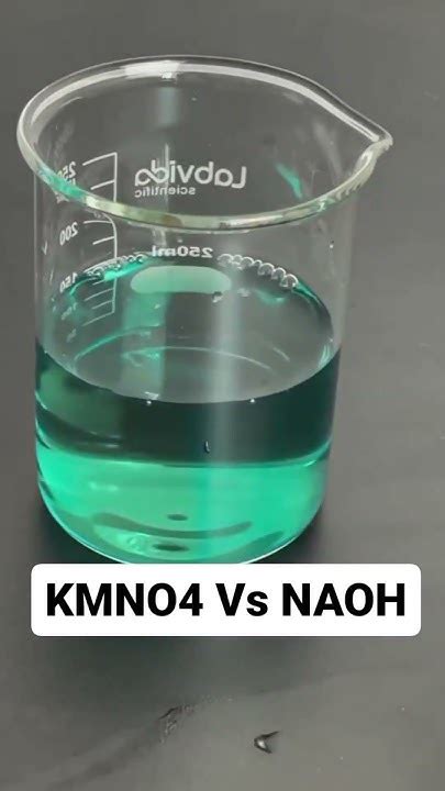 What Happens When Potassium Permanganate Reacts With Sodium Hydroxide