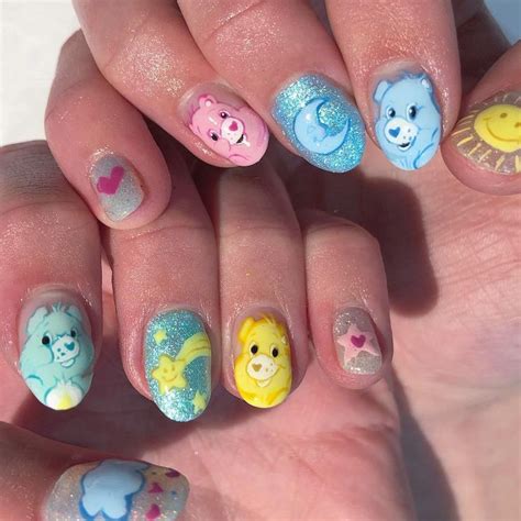 ROSE B On Instagram Care Bears Bears Nails Fancy Nails