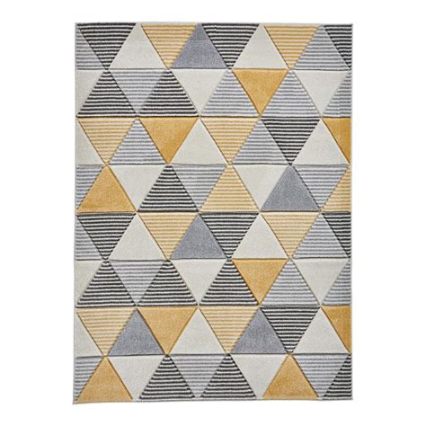 Greyyellow Matrix Rug 120x170cm Brandalley