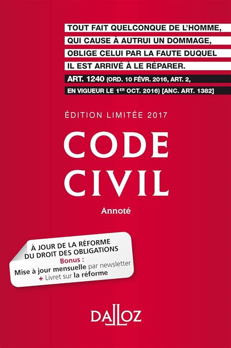 Amazon Code Civil Dition Limit E E D Nouvelle