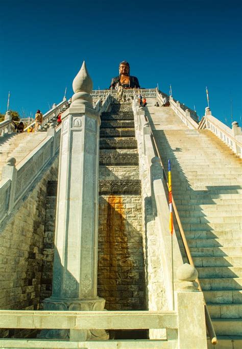 Big Buddha Statue At The Top Of Fansipan Mountain Editorial Stock Photo