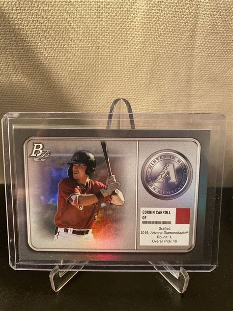 Bowman Platinum Corbin Carroll Minted In Merit Rc Sp Mm