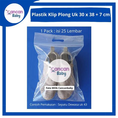 Jual Plastik Ziplock Klip Pond Oval Uk X Cm Bening Sepatu Tas