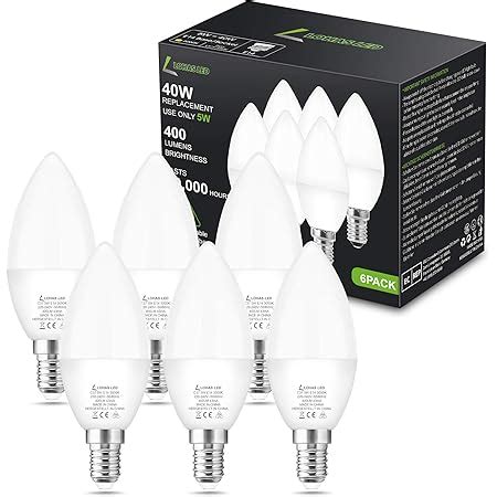 Vicloon Er Pack E Led Kerze Lampe W Led Kerze Gl Hbirne K