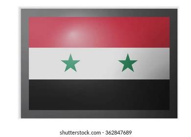 Syria Syrian Arab Republic Flag Black Stock Vector (Royalty Free ...