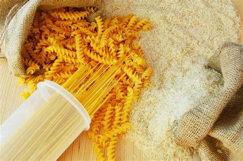 Pasta Rice Bread Cereal Stock Photo Image Of Platter Pasta 89462