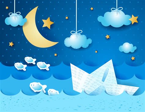 Cartoon Night Sky Free Vector Download 18206 Free Vector For