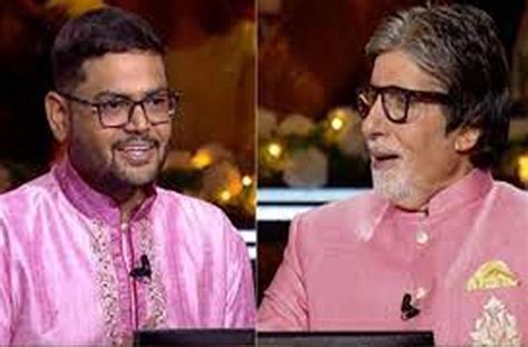 Big B Gets Thaggu Ke Laddoo From Kbc 14 Contestant