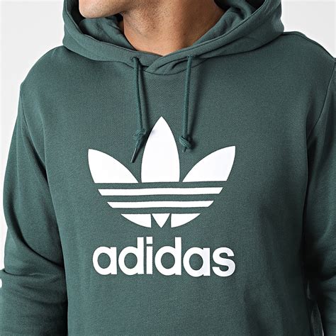 Adidas Originals Sweat Capuche Trefoil Hk7270 Vert