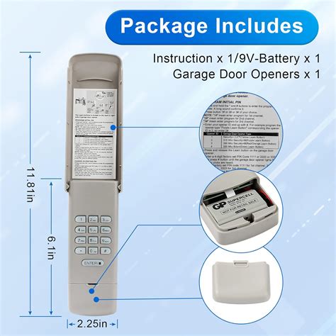 Buy 878max Garage Door Opener Keypad Wireless Keyless Entry System