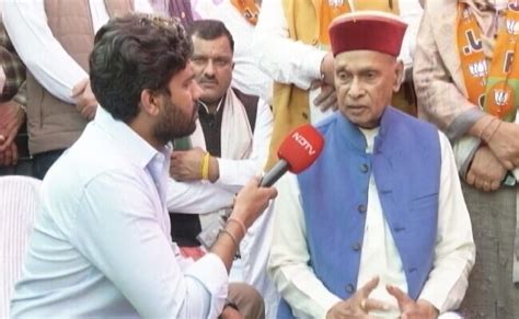 Video Bjp Has More Rebels Because Himachal Bjp Veteran Pk Dhumal To Ndtv