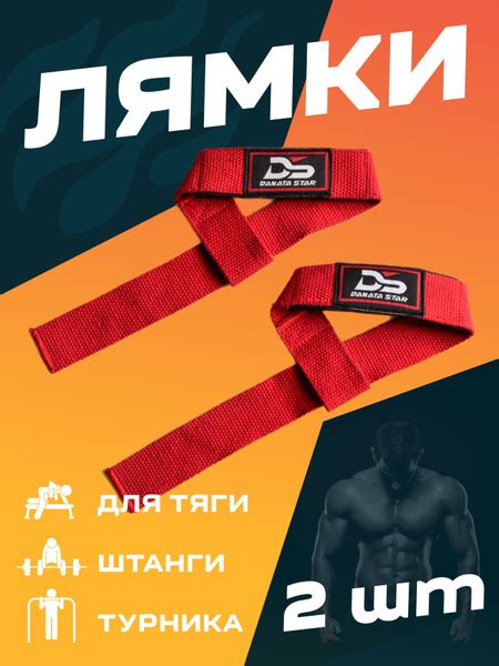 Лямки для тяги и штанги (DANATA) Красный - купить с доставкой по ...