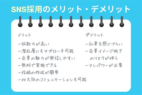 SNS採用のメリットデメリット成功事例やデメリット対策まで徹底解説