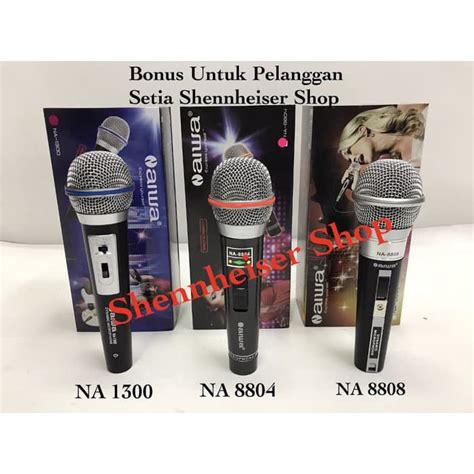 Jual Mic Kabel Aiwa Wire Microphone Kabel Shopee Indonesia