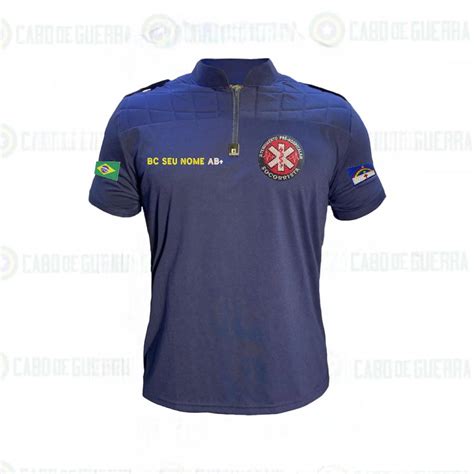 Camisa Acolchoada Socorrista Azul Cabo De Guerra