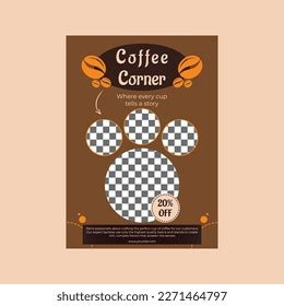 Coffee Shop Flyer Template Design Stock Vector (Royalty Free) 2271464797 | Shutterstock