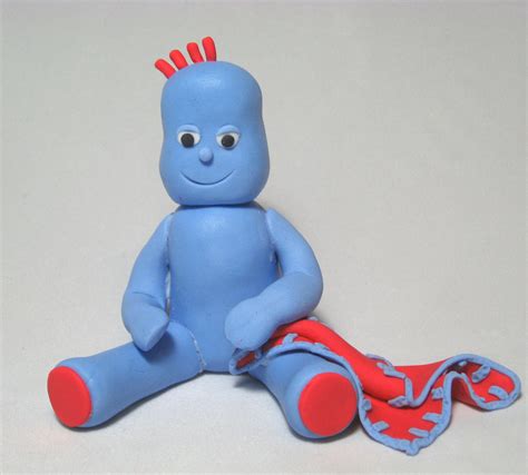 Iggle Piggle sugar cake topper from Tv series The Night Garden by Carry's cake toppers | Sugar ...